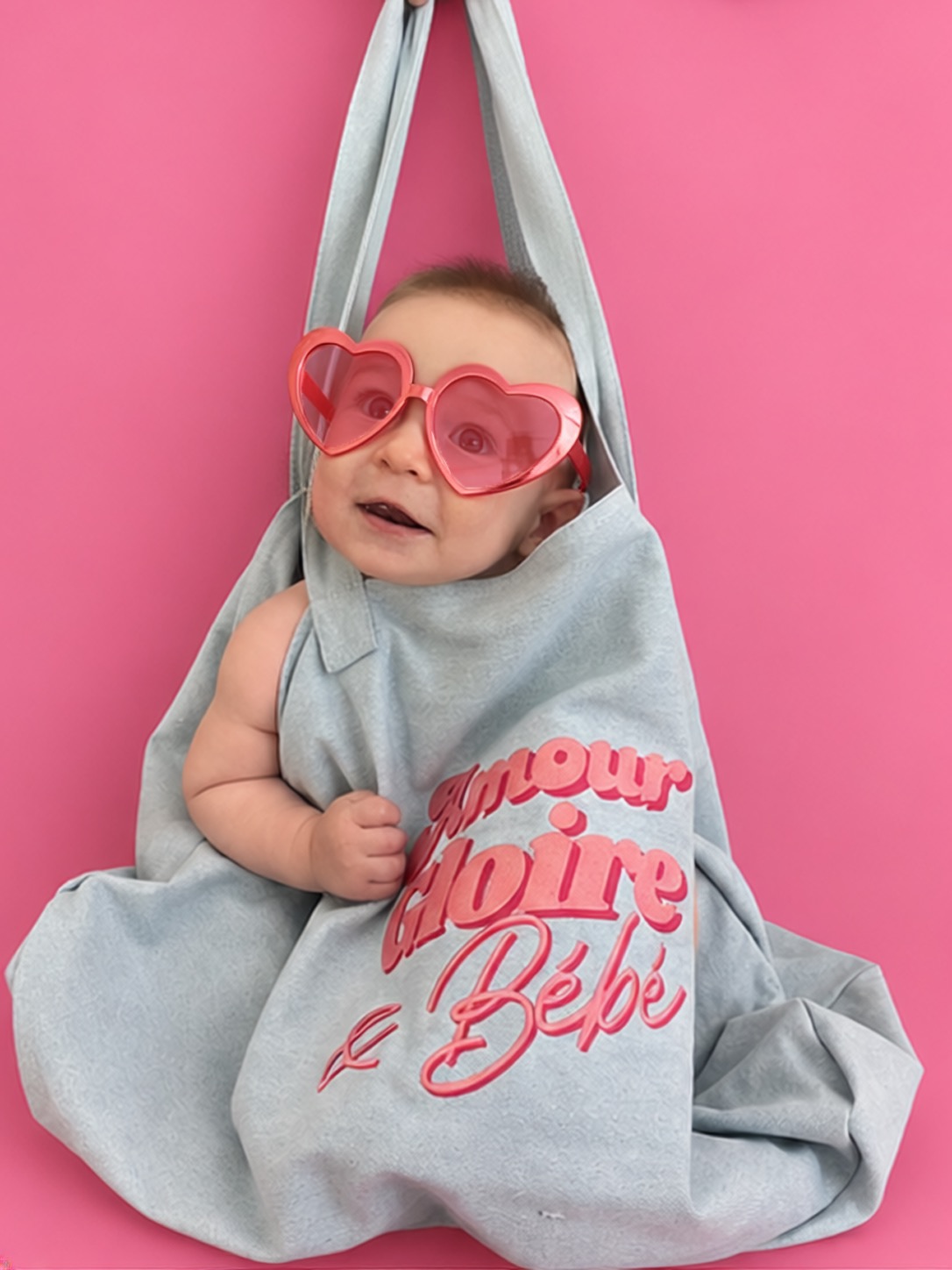 Tote bag AMOUR GLOIRE BEBE – Image 2